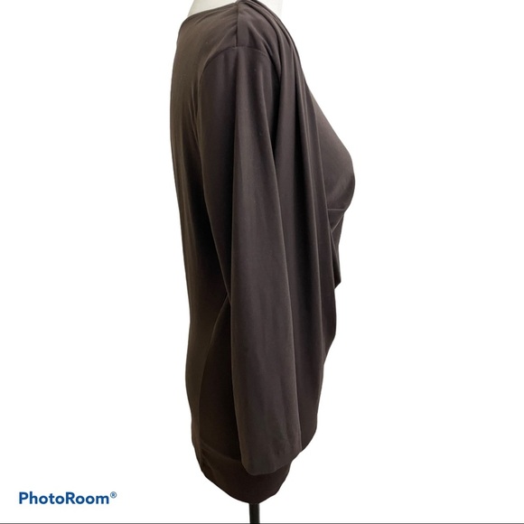 Vince Camuto pleated shoulder long sleeve size small blouse top - Picture 5 of 7